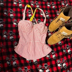 Hollister 🌺 bustier halter top.